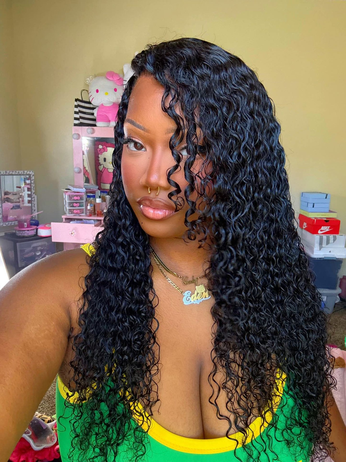 22-28" Deep Wave Skin Lace Wig 13*6