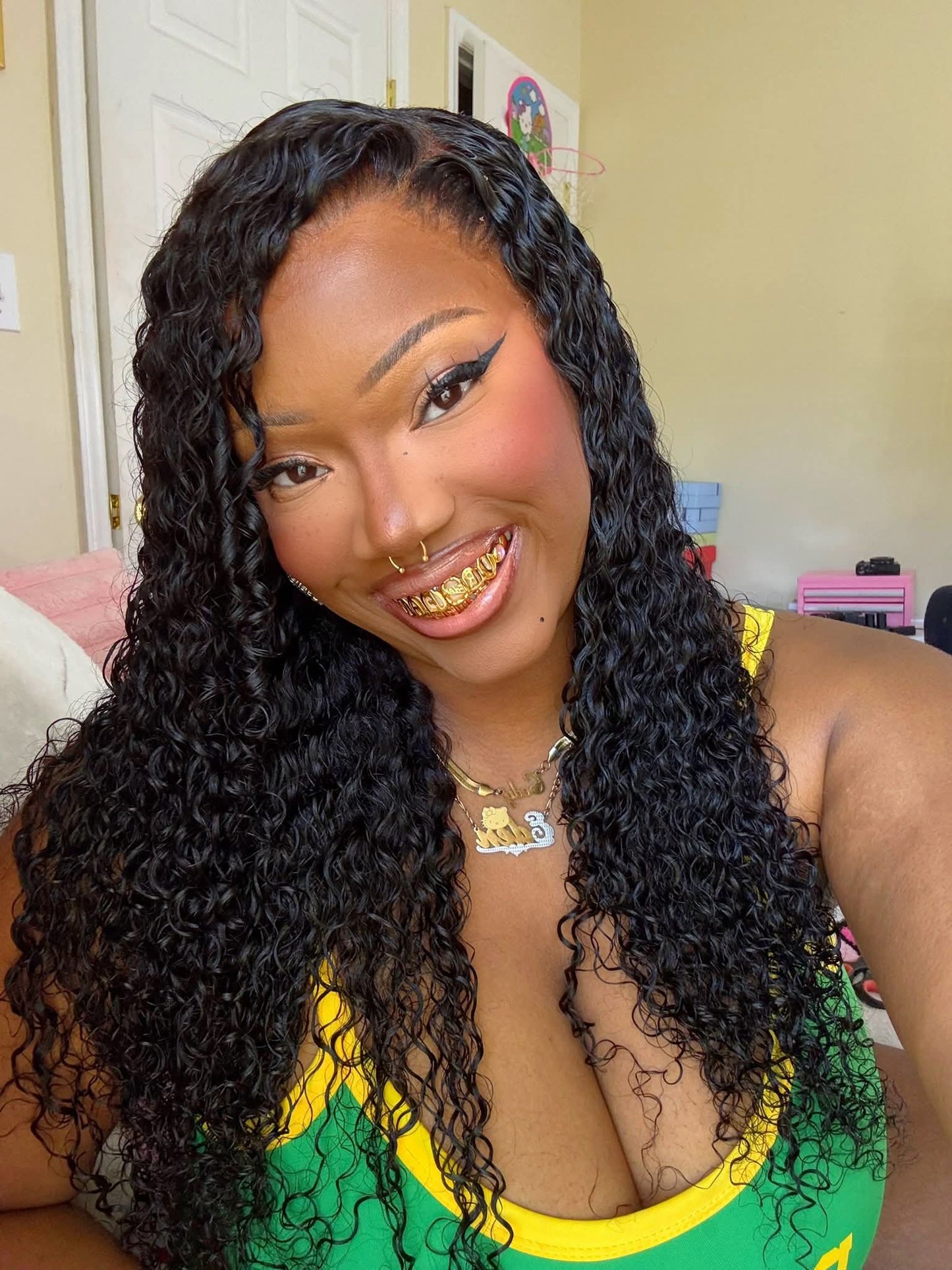 22-28" Deep Wave Skin Lace Wig 13*6